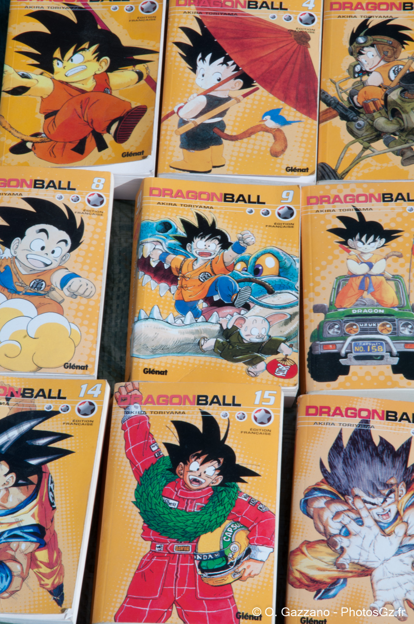 Dragonball dans un marché aux puces d